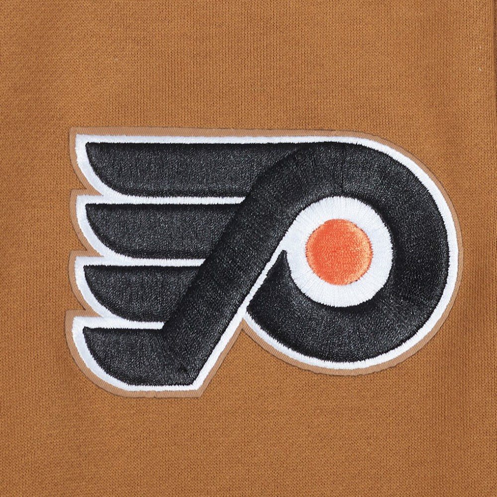 Philadelphia Flyers Pro Standard Paint the City Pullover Sweatshirt Brown