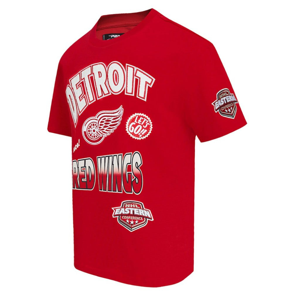 Detroit Red Wings Pro Standard Turn It Up T-Shirt Red