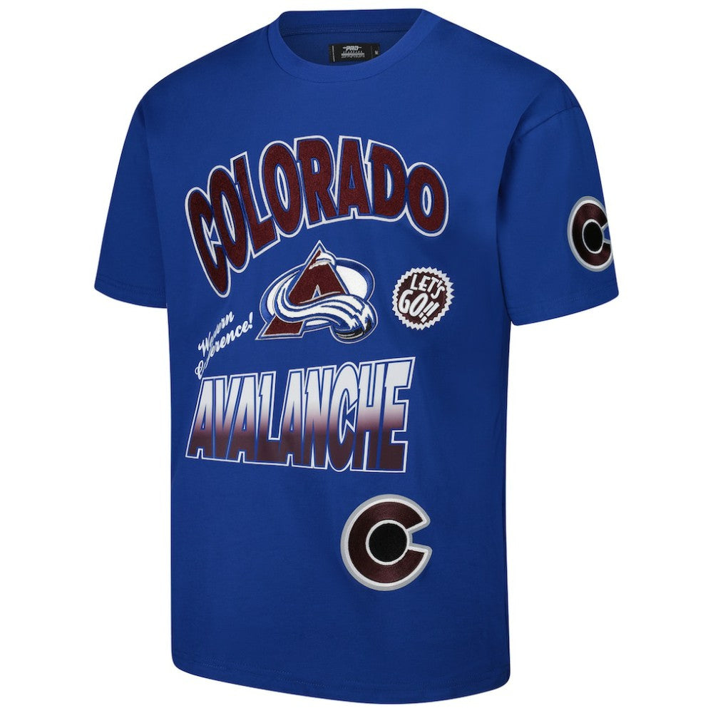 Colorado Avalanche Pro Standard Turn It Up Dropped Shoulder T-Shirt Blue