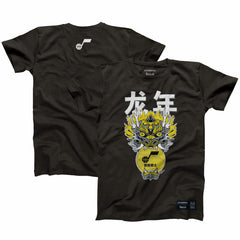 Utah Jazz Hyperfly Unisex Year of the Dragon Lunar New Year Collection T-Shirt - Heather Black for sale