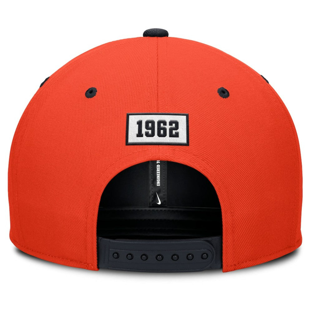 Houston Astros Cooperstown Collection Pro Performance Snapback Hat - Orange/Navy | Nike