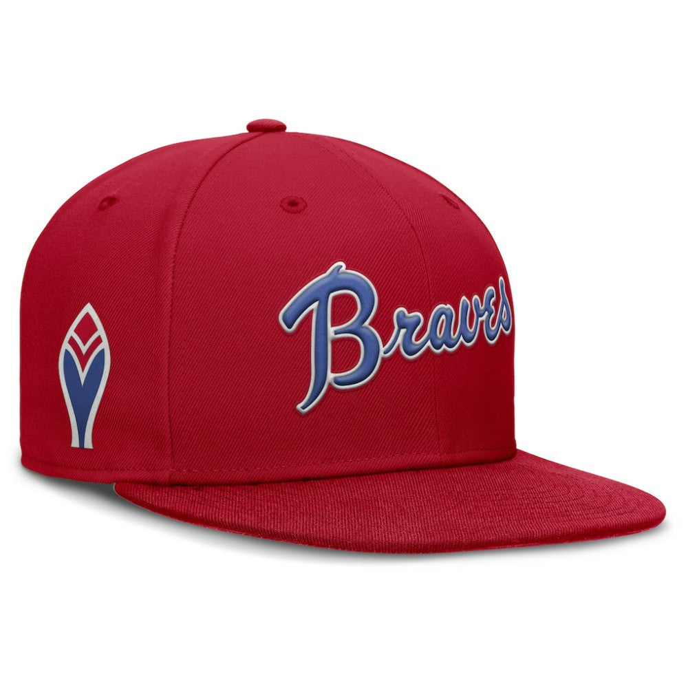 Atlanta Braves Cooperstown True Performance Fitted Hat - Red | Nike