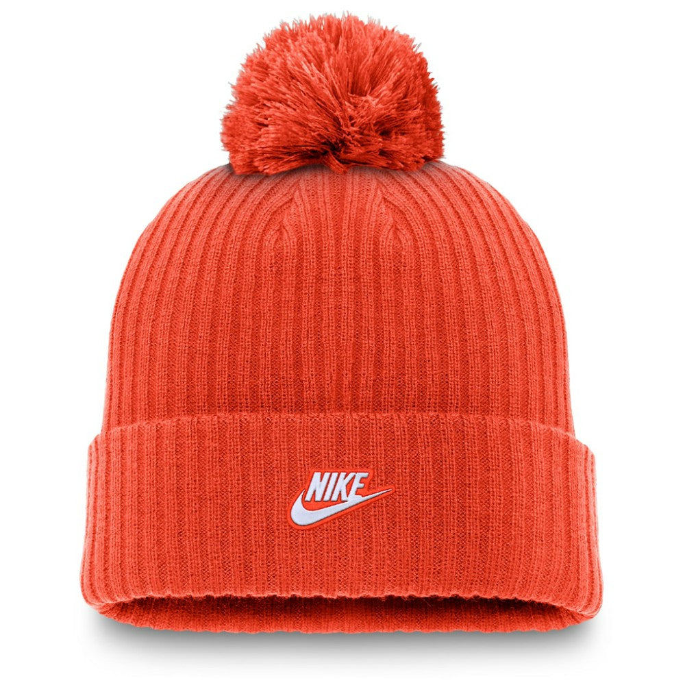 San Francisco Giants Cooperstown Collection Patch Cuffed Knit Hat with Pom - Orange | Nike
