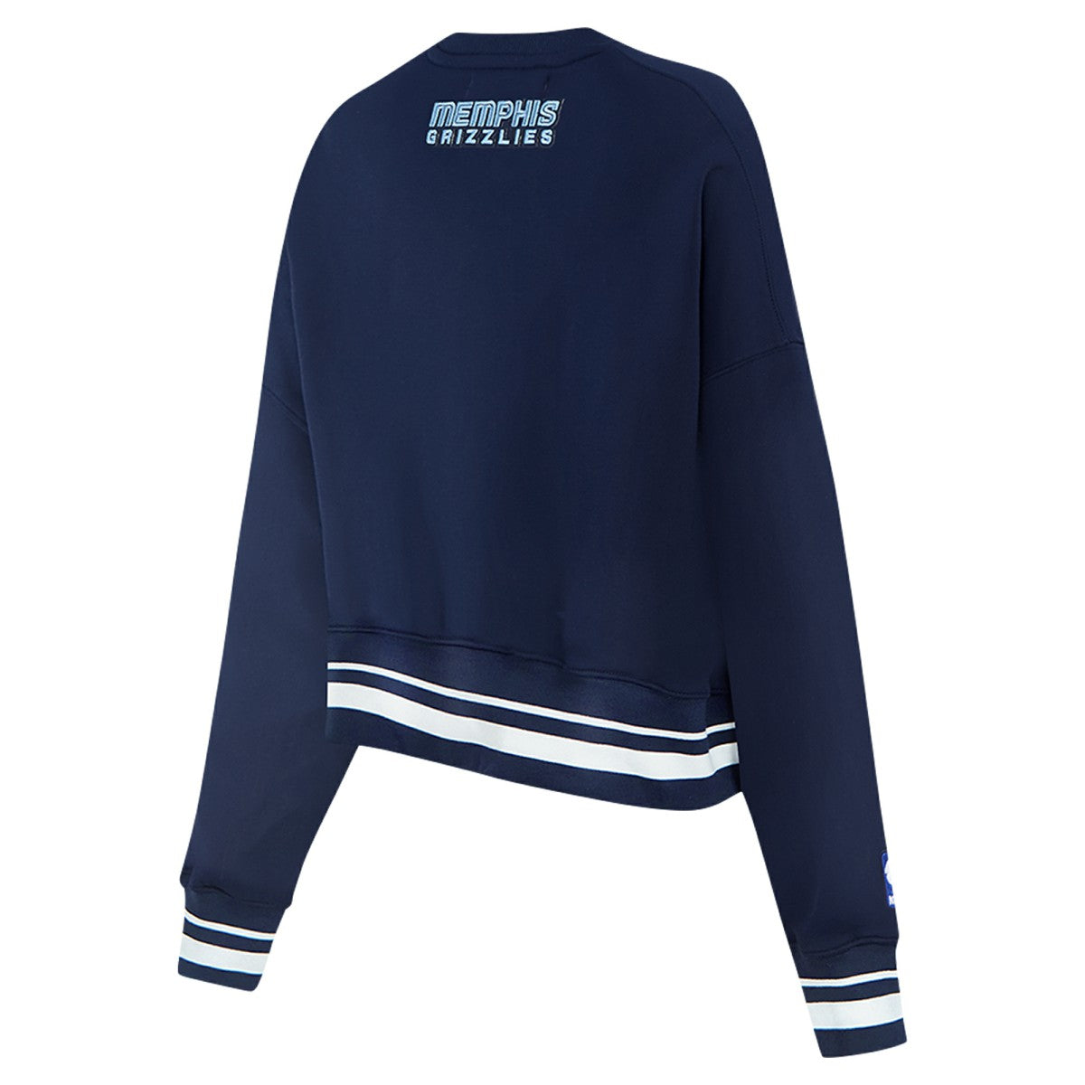 Memphis Grizzlies Pro Standard Women's Area Code Cropped Pullover Sweatshirt - Navy outlet