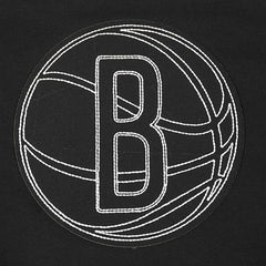 Brooklyn Nets Pro Standard Women's Paint The City Cropped Pullover Sweatshirt - Black on sale