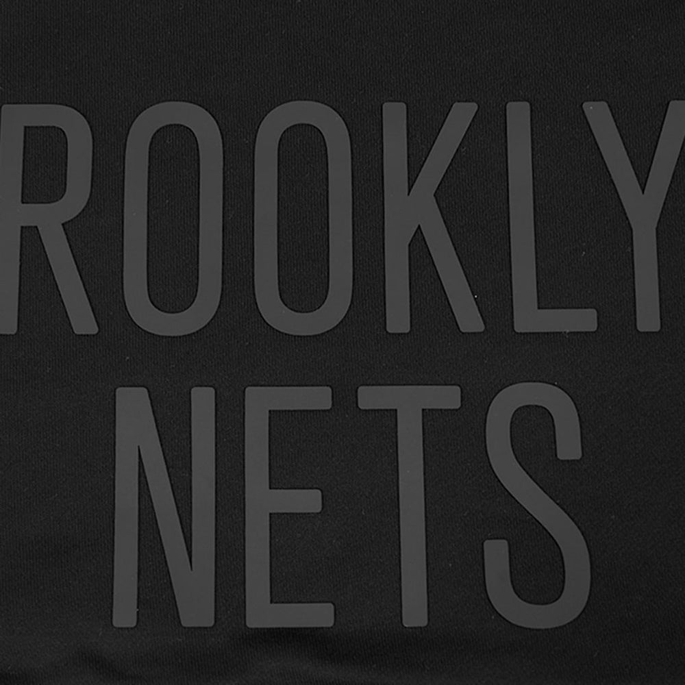 Brooklyn Nets Pro Standard Women's Jewels Cropped Pullover Hoodie - Black for sale