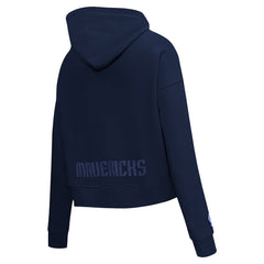 Dallas Mavericks Pro Standard Women's Jewels Cropped Pullover Hoodie sale - Navy outlet