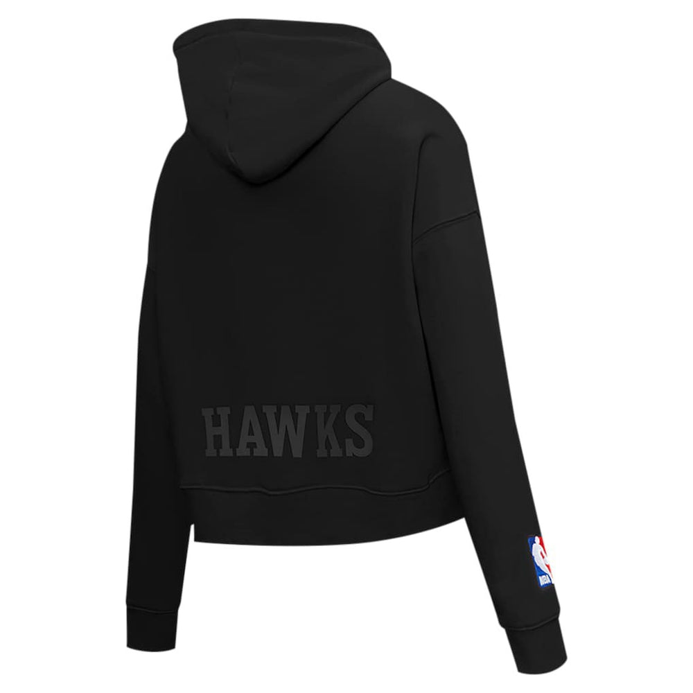 Atlanta Hawks Pro Standard Women's Jewels Cropped Pullover Hoodie - Black on sale