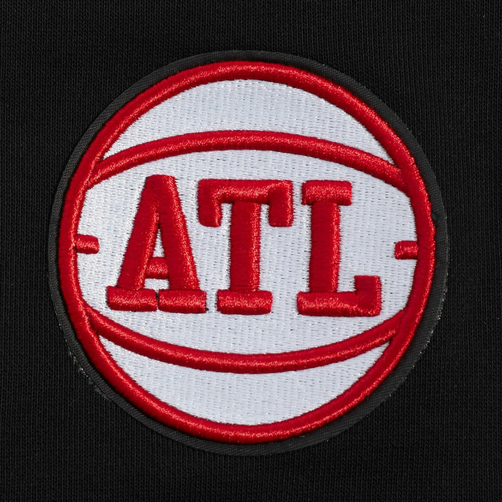 Atlanta Hawks Pro Standard Women's Jewels Cropped Pullover Hoodie - Black on sale