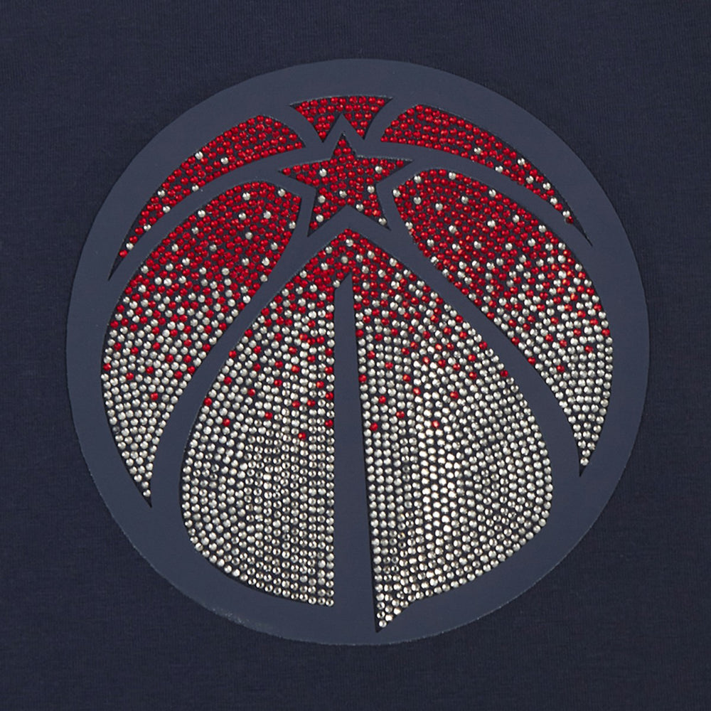 Washington Wizards Pro Standard Women's Jewels Boxy Cropped T-Shirt - Navy shop