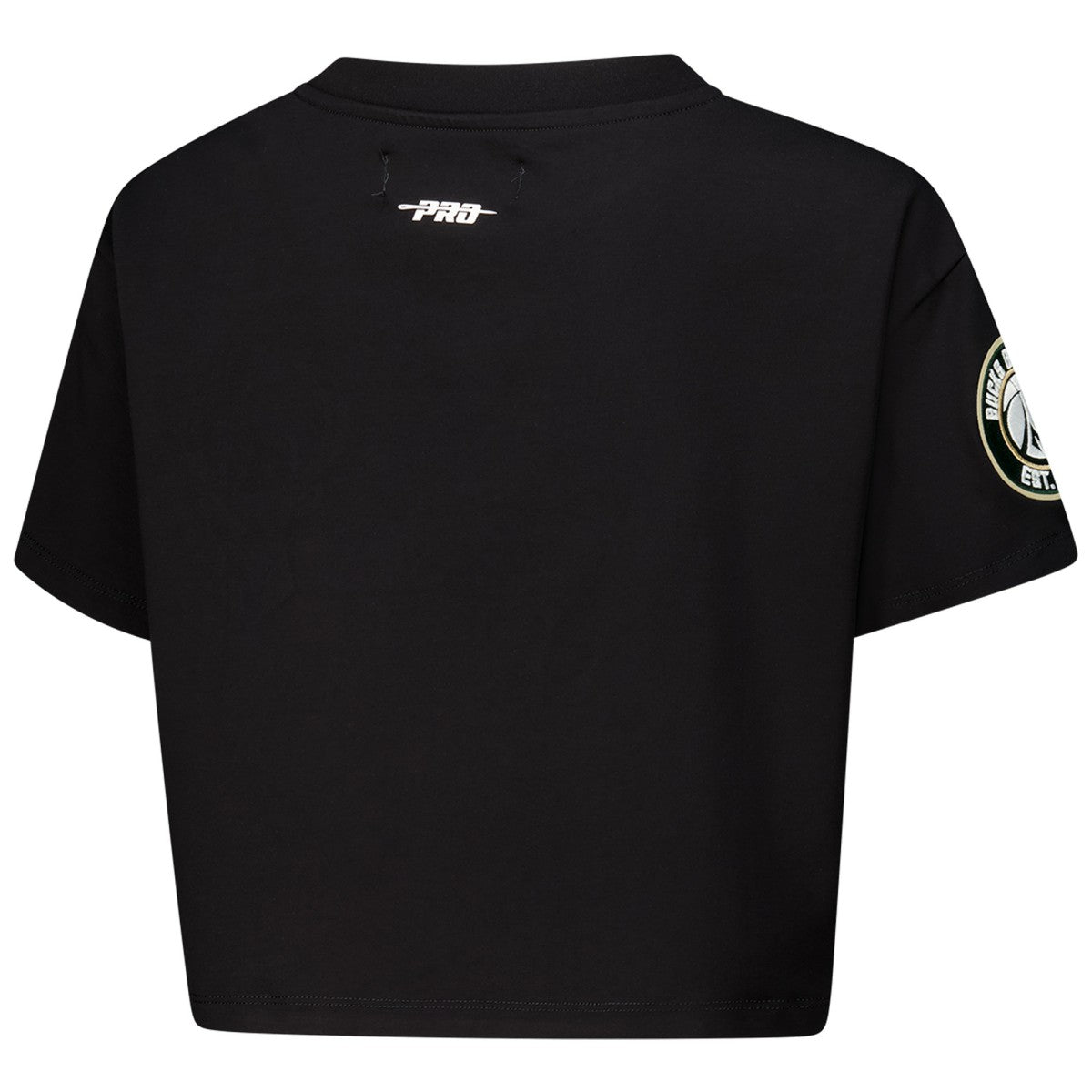 Milwaukee Bucks Pro Standard Women's Jewels Boxy Cropped T-Shirt - Black cheap