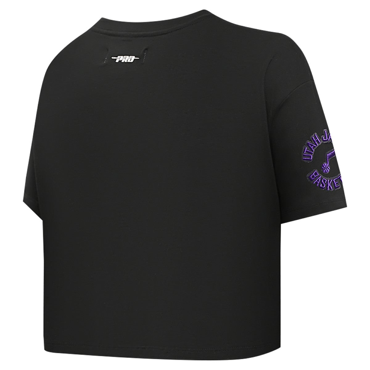 Utah Jazz Pro Standard Women's Jewels Boxy Cropped T-Shirt - Black shop