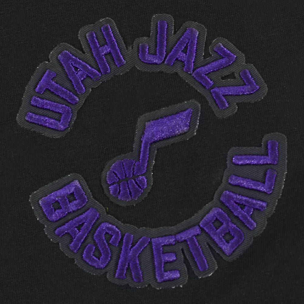 Utah Jazz Pro Standard Women's Jewels Boxy Cropped T-Shirt - Black shop