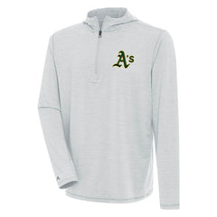 Athletics Antigua Tidy Quarter-Zip Hoodie - Heather Gray
