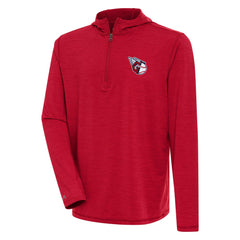 Cleveland Guardians Antigua Tidy Quarter-Zip Hoodie - Heather Red