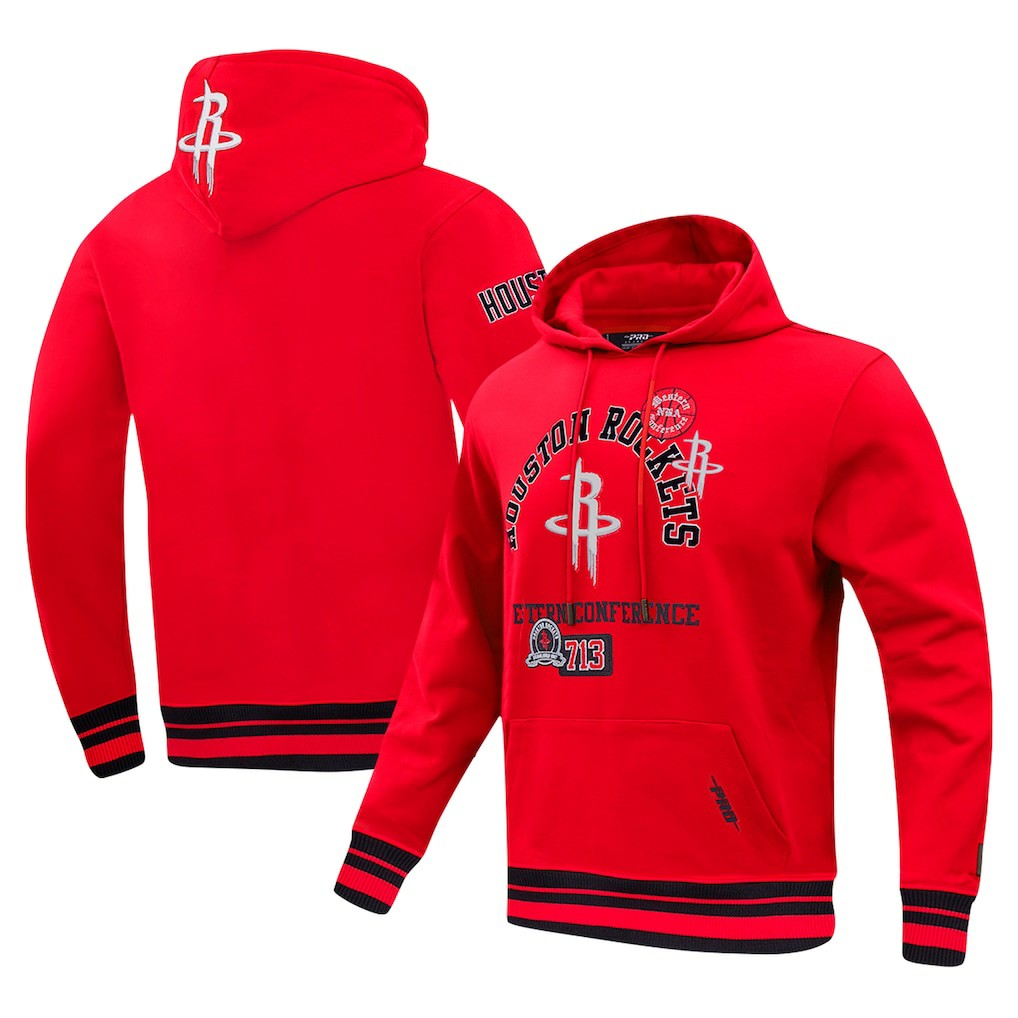 Houston Rockets Pro Standard Area Code Pullover Hoodie sale - Red on sale