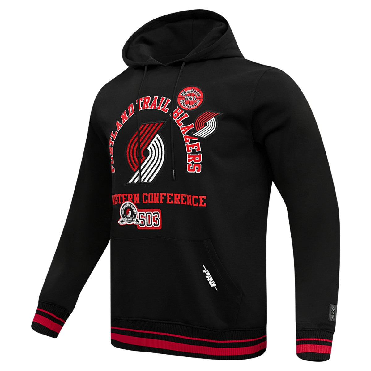 Portland Trail Blazers Pro Standard Area Code Pullover Hoodie - Black sale