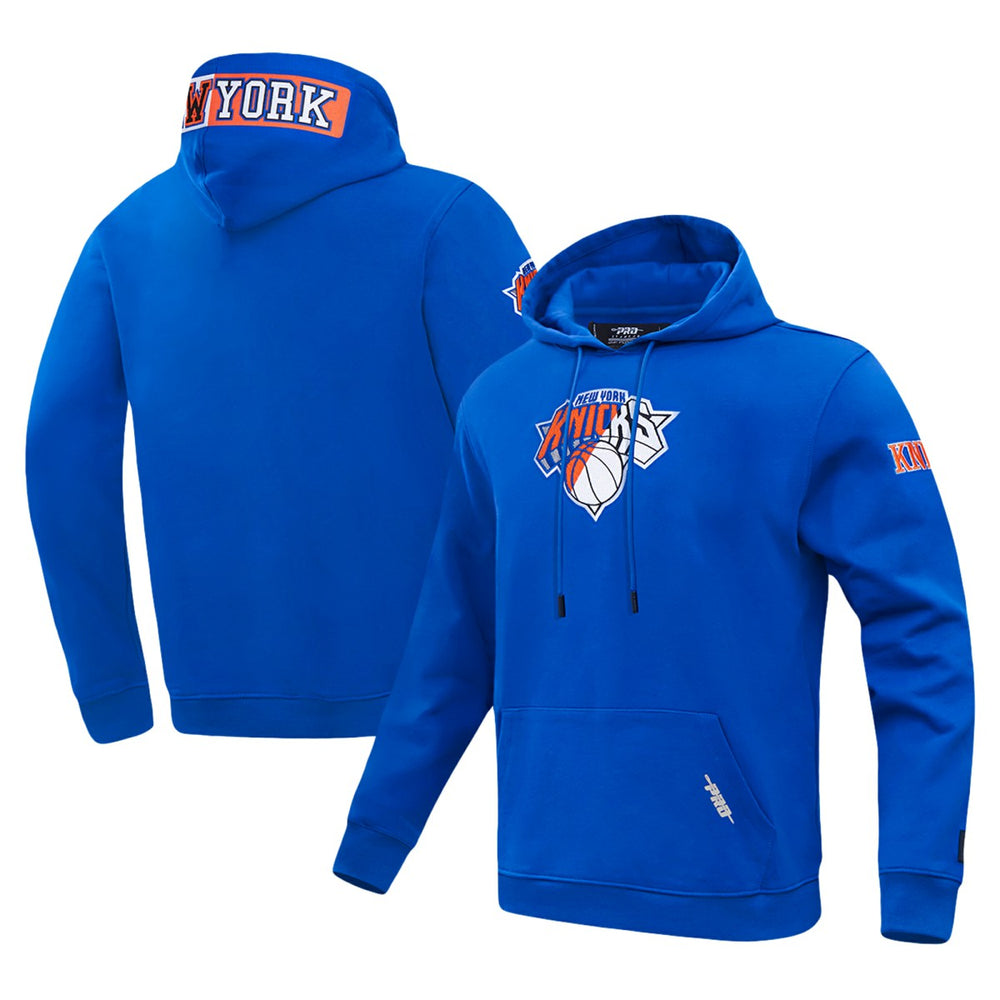 New York Knicks Pro Standard Split Logo Pullover Hoodie - Blue sale