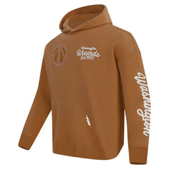 Washington Wizards Pro Standard Paint the City Drop Shoulder Pullover Hoodie - Brown discount