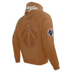 Washington Wizards Pro Standard Paint the City Drop Shoulder Pullover Hoodie - Brown discount