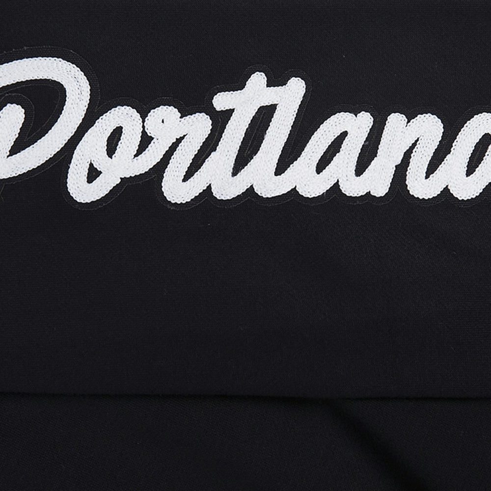 Portland Trail Blazers Pro Standard Paint the City Pullover Sweatshirt - Black for sale