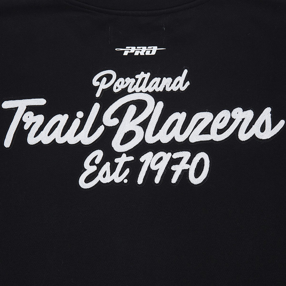 Portland Trail Blazers Pro Standard Paint the City Pullover Sweatshirt - Black for sale