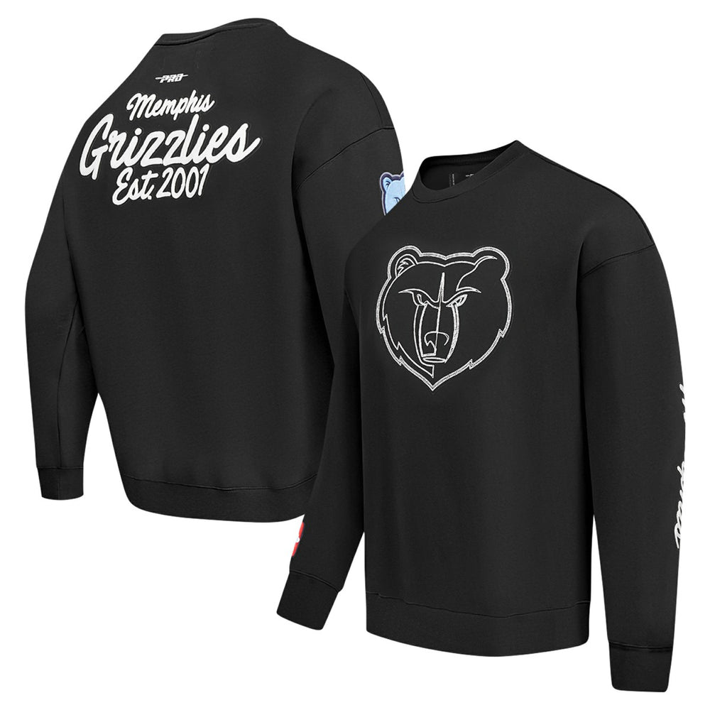 Memphis Grizzlies Pro Standard Paint the City Drop Shoulder Sweatshirt - Black for sale