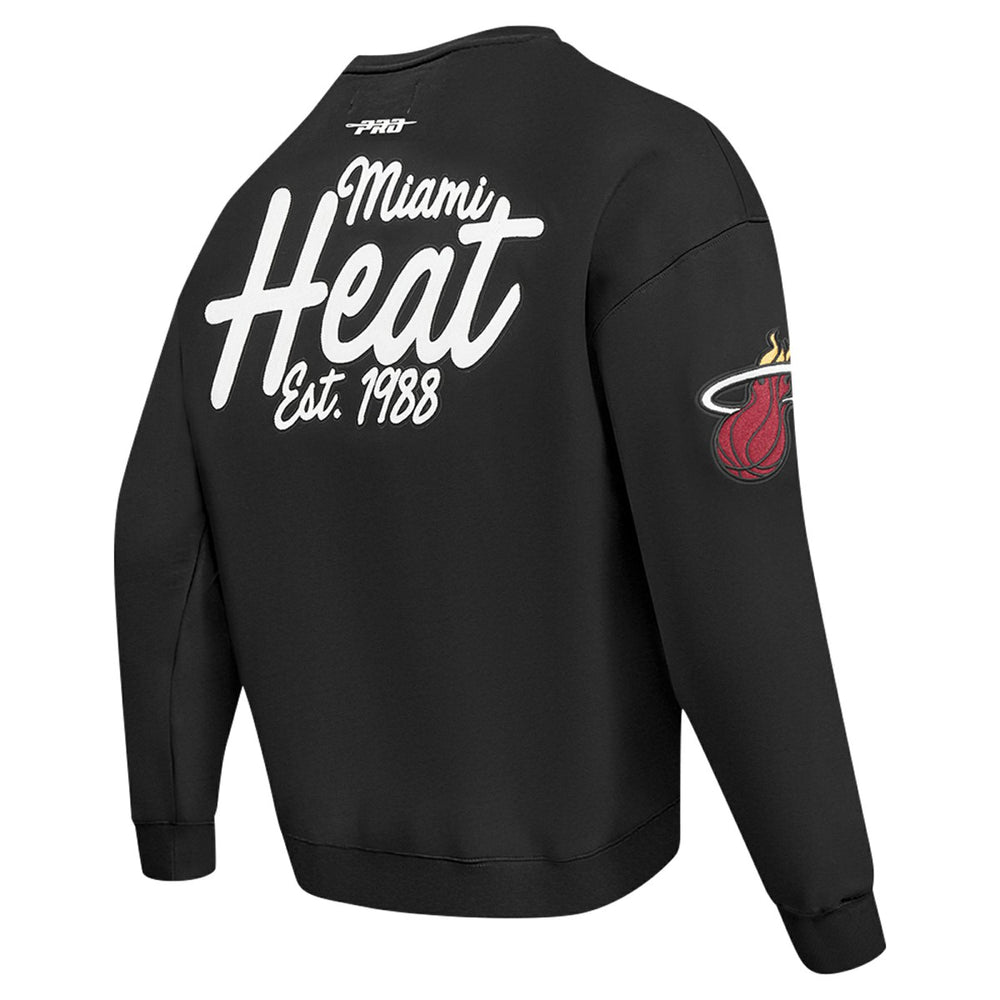 Miami Heat Pro Standard Paint the City Drop Shoulder Sweatshirt - Black online