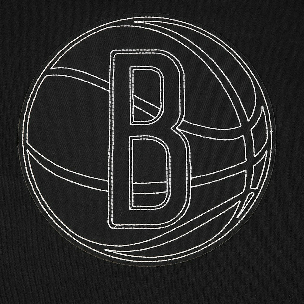 Brooklyn Nets Pro Standard Paint the City Drop Shoulder Sweatshirt - Black outlet