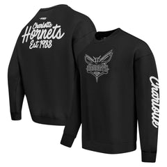 Charlotte Hornets Pro Standard Paint the City Drop Shoulder Sweatshirt - Black shop