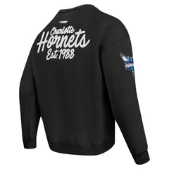Charlotte Hornets Pro Standard Paint the City Drop Shoulder Sweatshirt - Black shop