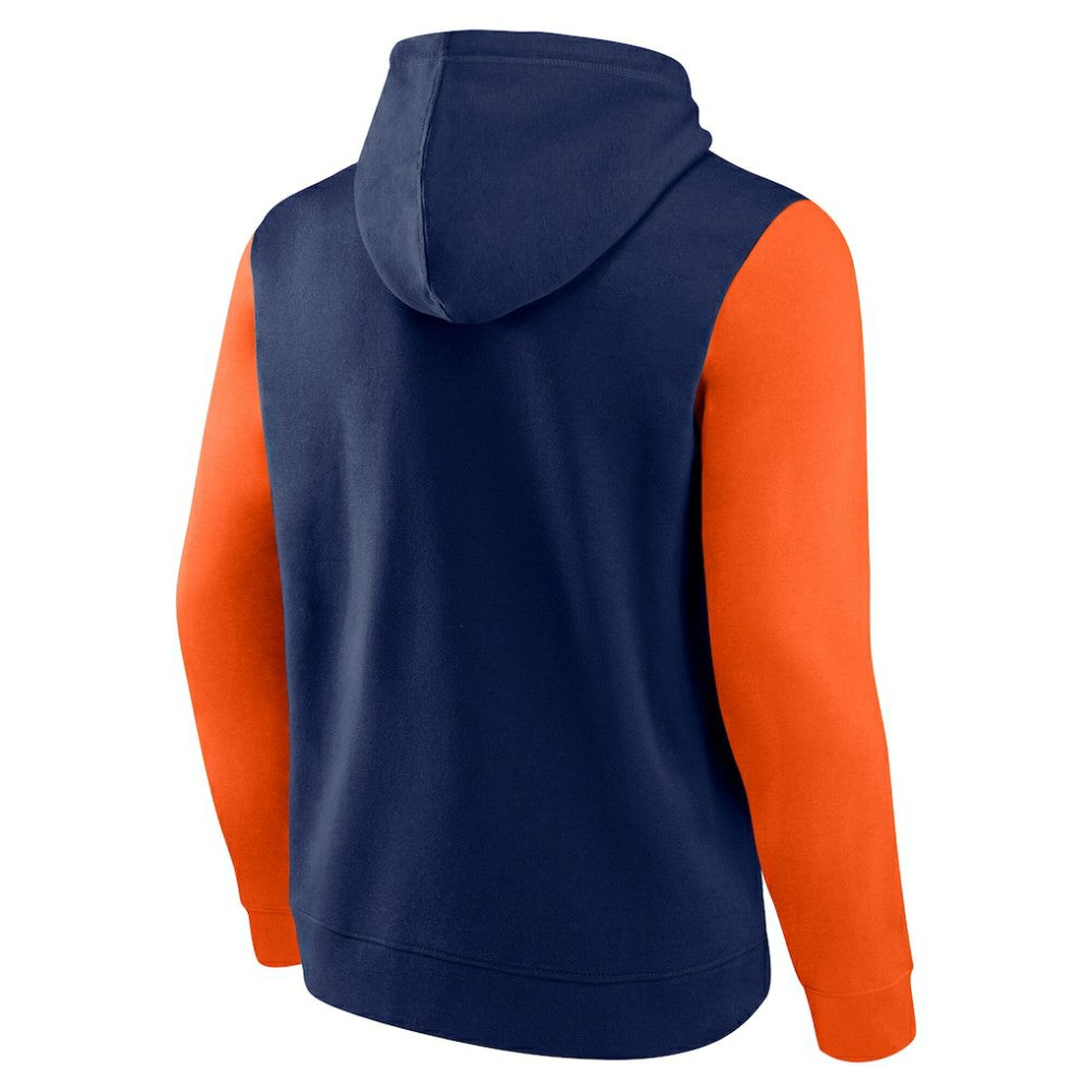 Houston Astros Outline Fleece Pullover Hoodie - Navy