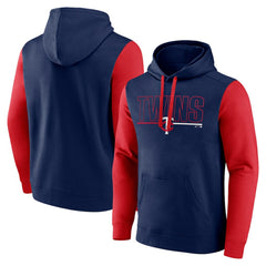 Minnesota Twins Outline Fleece Pullover Hoodie - Navy