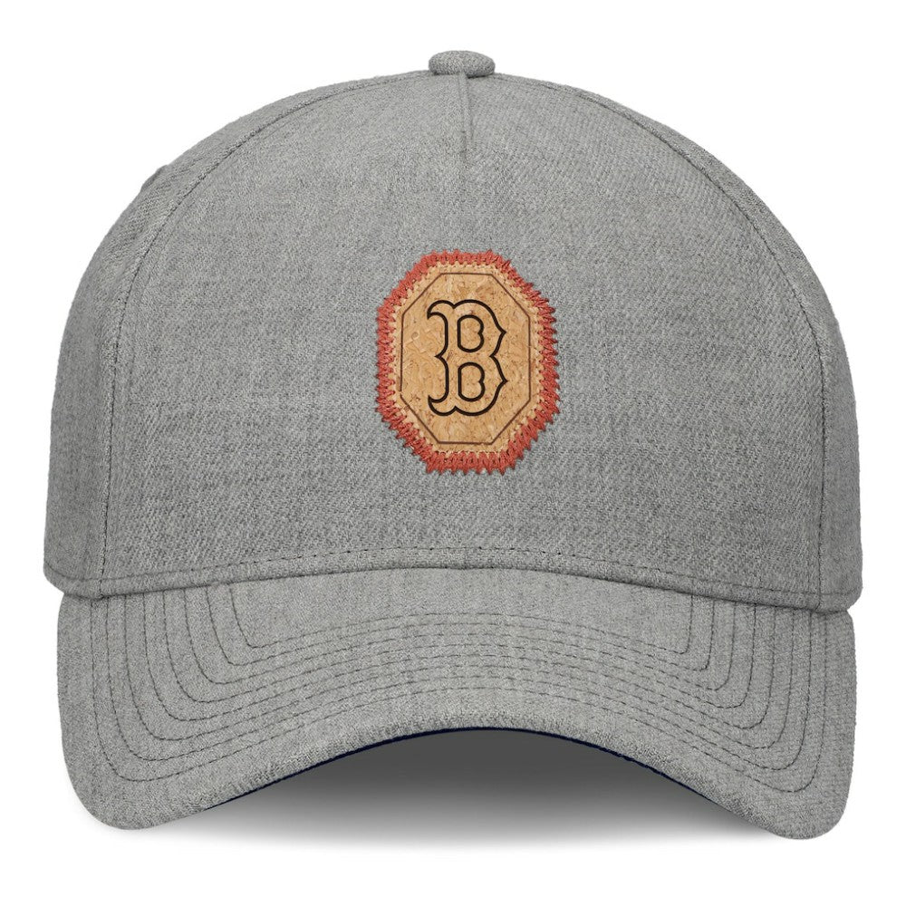 Boston Red Sox Signature Elements Cork Patch A-Frame Adjustable Hat - Gray