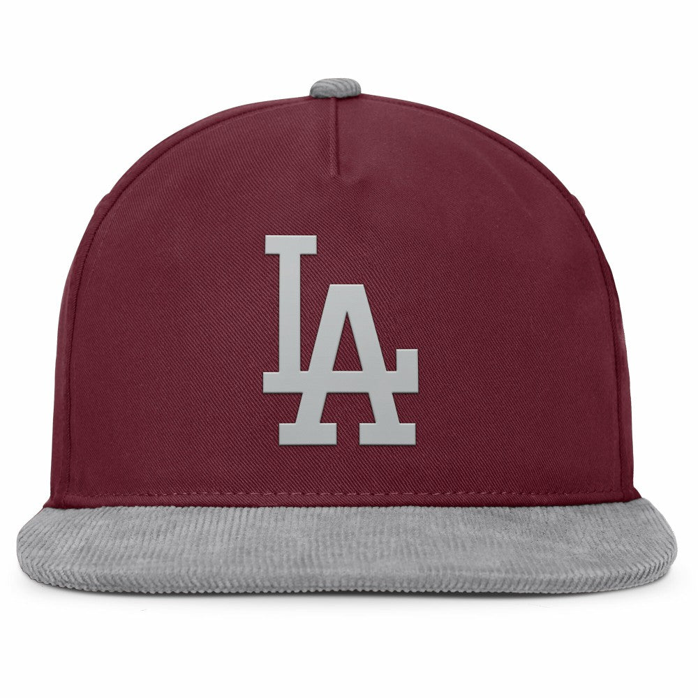 Los Angeles Dodgers Front Office Snapback Hat - Wine