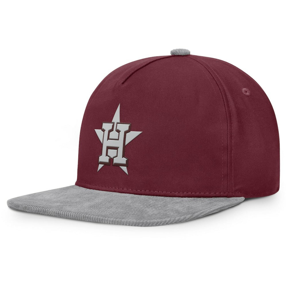 Houston Astros Front Office Snapback Hat - Wine