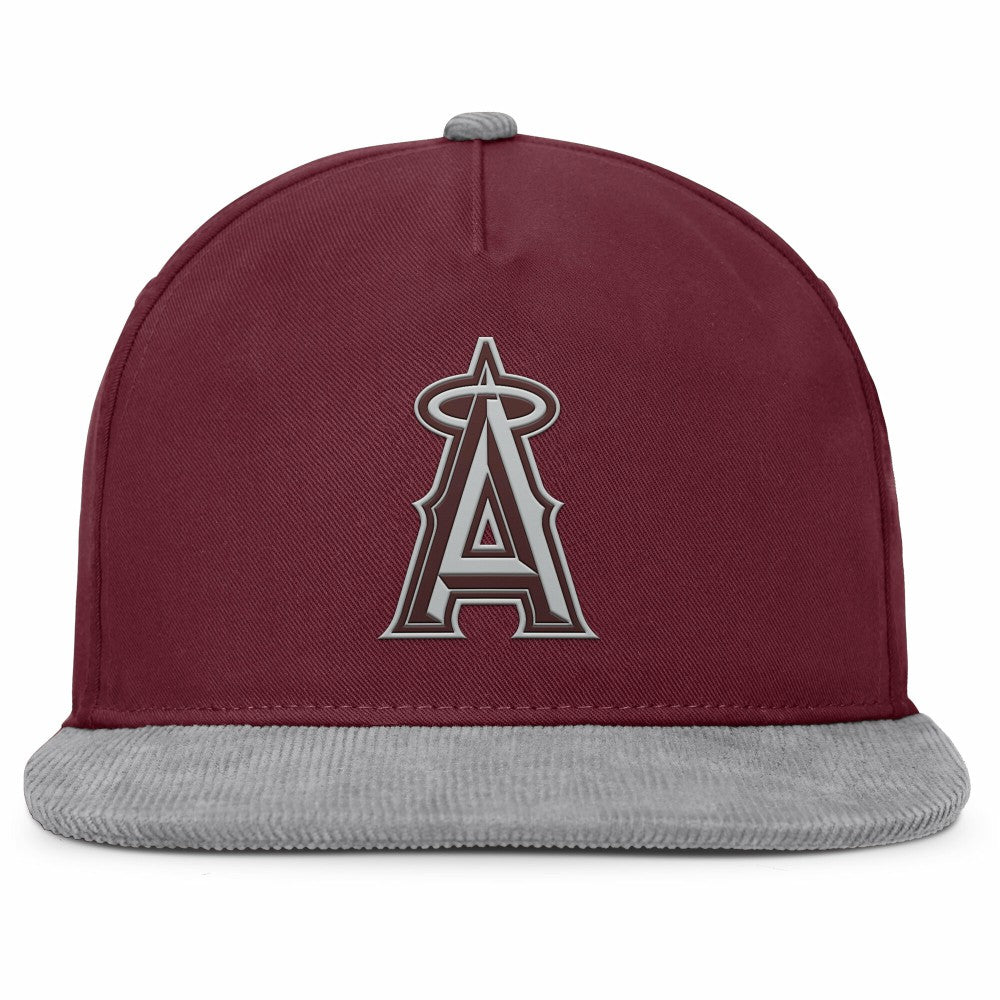 Los Angeles Angels Front Office Snapback Hat - Wine