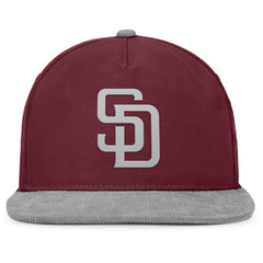 San Diego Padres Front Office Snapback Hat - Wine