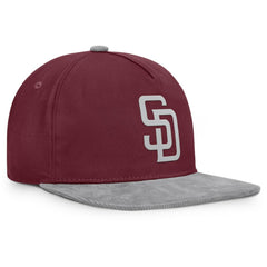 San Diego Padres Front Office Snapback Hat - Wine