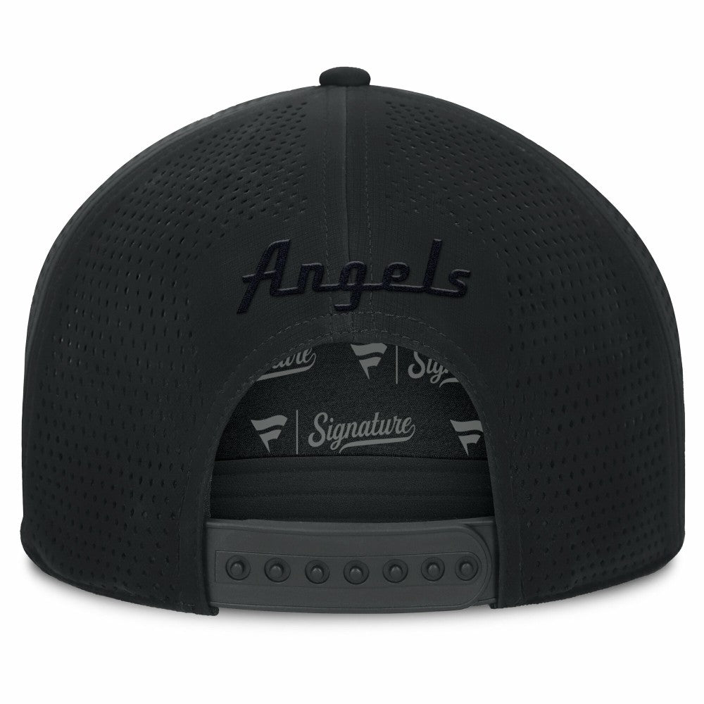 Los Angeles Angels Horizon Snapback Hat - Black