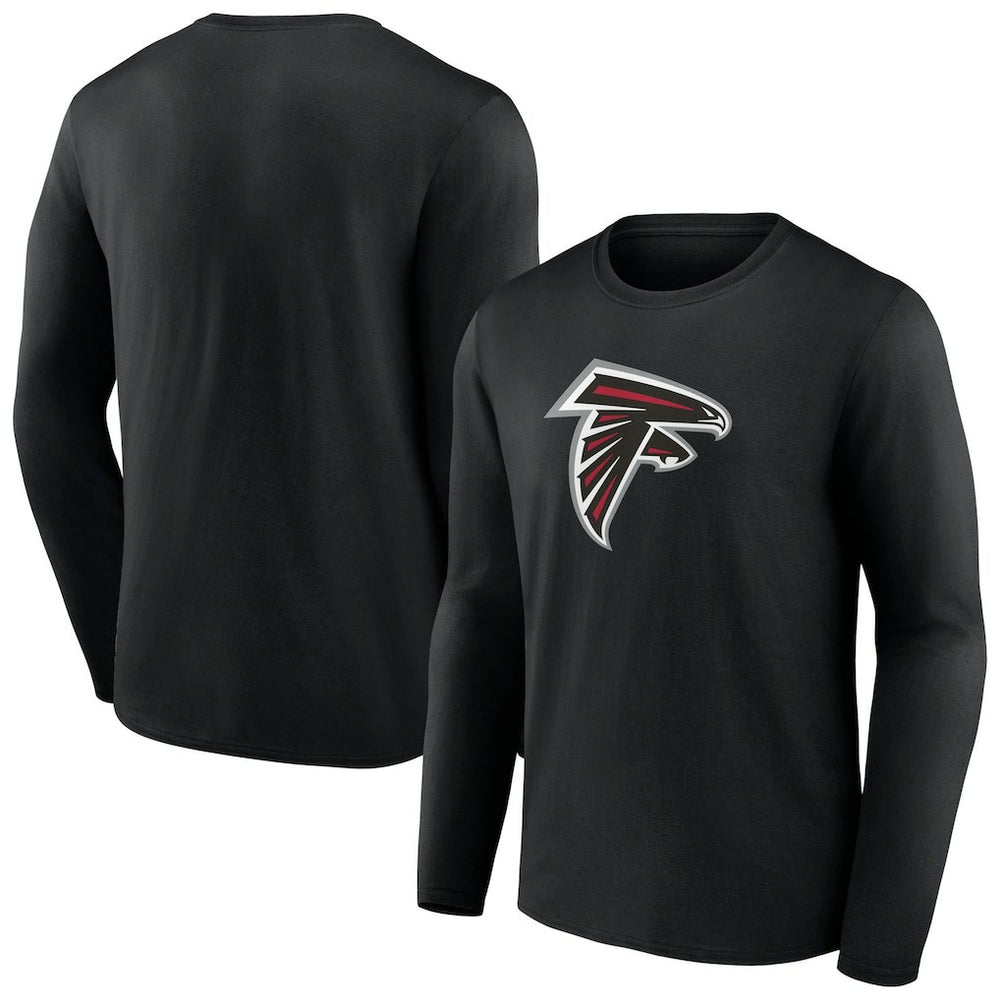 Atlanta Falcons Primary Logo Long Sleeve T-Shirt - Black sale