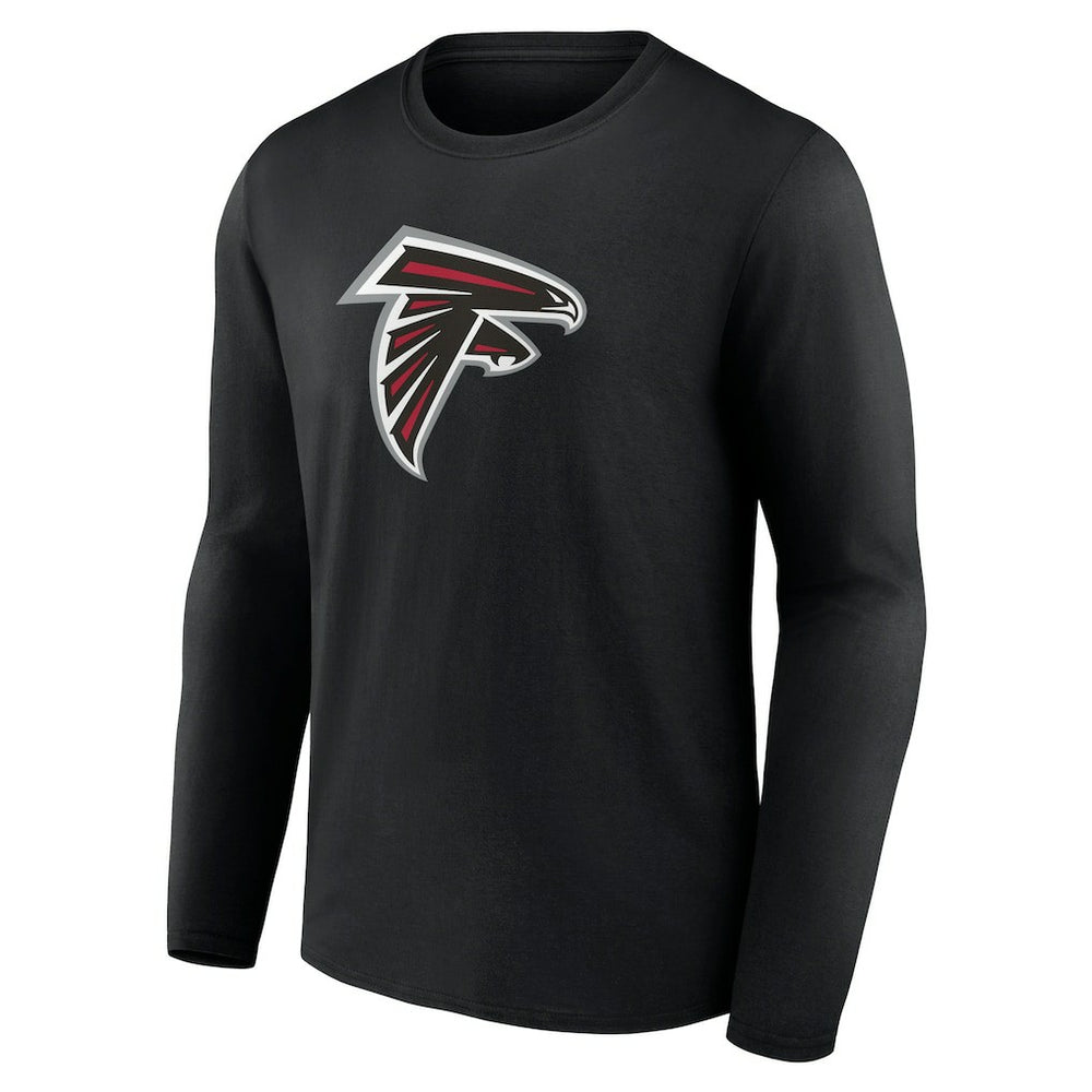 Atlanta Falcons Primary Logo Long Sleeve T-Shirt - Black sale