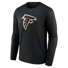 Atlanta Falcons Primary Logo Long Sleeve T-Shirt - Black sale