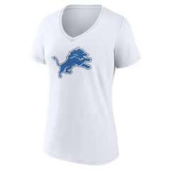 Detroit Lions Women's Primary Logo V-Neck T-Shirt - White online