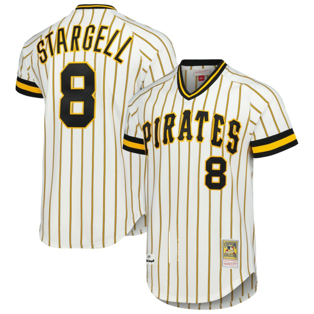 Willie Stargell Pittsburgh Pirates Cooperstown Collection 1979 Authentic Jersey - White | Mitchell & Ness