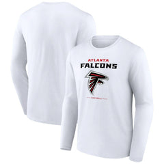 Atlanta Falcons Team Lockup Long Sleeve T-Shirt - White cheap