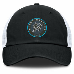 Miami Marlins Averies Adjustable Hat - Black/White