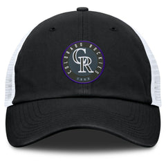 Colorado Rockies Averies Adjustable Hat - Black/White