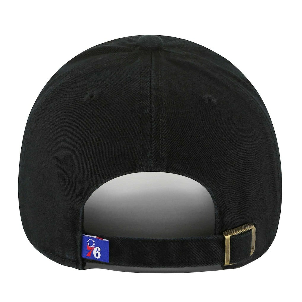 Philadelphia 76ers '47 Core Logo Clean Up Adjustable Hat - Black | 47 brand shop