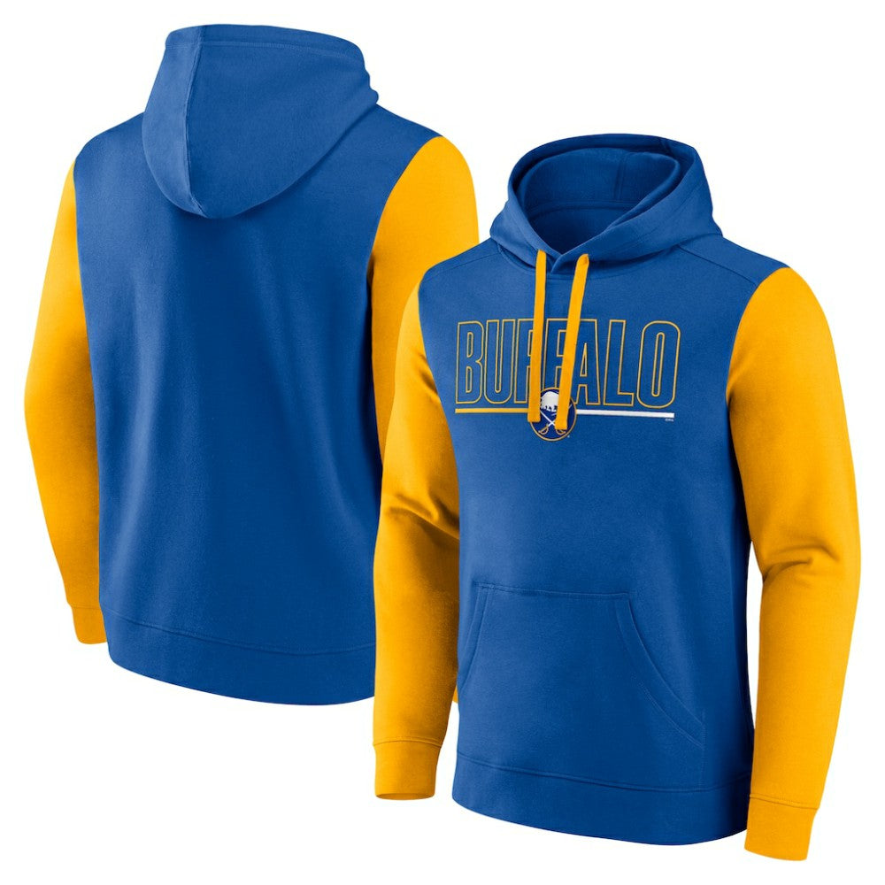 Buffalo Sabres Logo Athletic Deliver Fleece Pullover Hoodie Royal